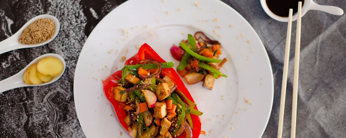 Recipe kit asian stir fry stuffed peppers